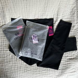 NWT 3 Pairs of Emptura Black Leggings